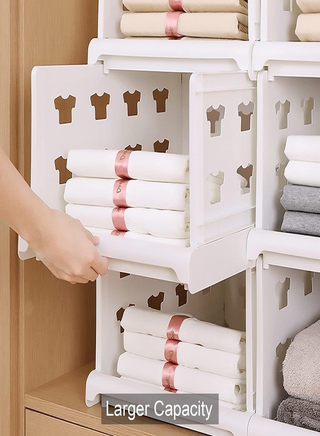 Oblivion Wardrobe Organizer for Storage - 3 Layer Stackable Multifunctional Foldable Drawer Shelf Basket Rack for Clothes, Kitchen, Pantry, Closet, Bedroom, Bathroom & Laundry Utility Cart (Pack of 1) - Image 5